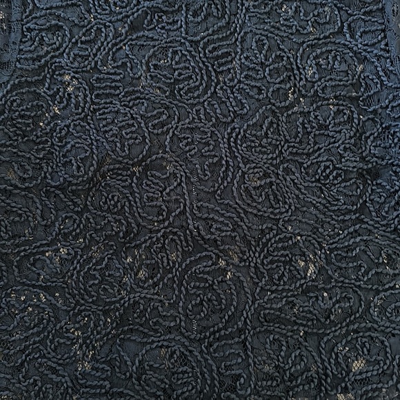 Zara Zippered Lace Top Mock Neck - Picture 2 of 5